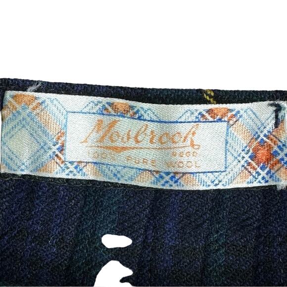 Vintage Mosbrook Plaid Tartan Academia Will Pleated Midi Kilt - Picture 5 of 6